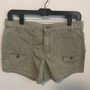 Early 2000s Polo Jeans Company olive shorts. Never worn. Size 8.